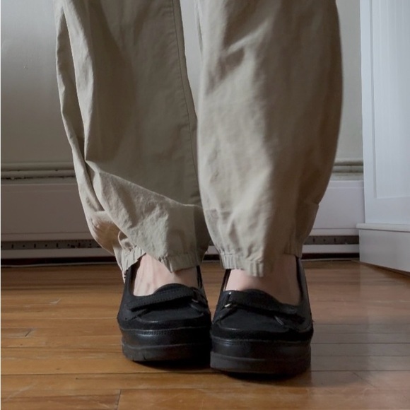 MAG Black Leather Wedge Loafers – Size 39 (EU) - Picture 2 of 7